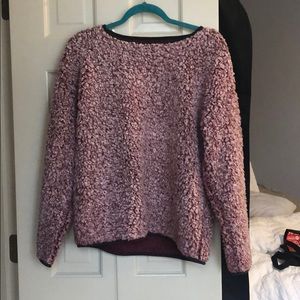 Maroon and white jacket/pullover